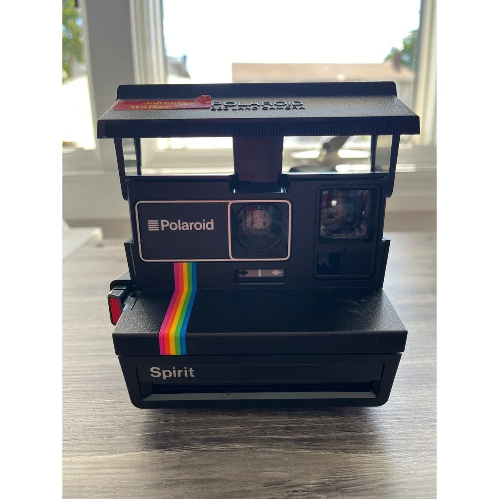Vintage Polaroid Spirit 600 Land Camera Black Johnnie Walker Red‎ Promo